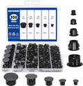 300 PCS 5 Sizes Nylon Plastic Hole Plugs, 1/2 Inch Round Hole, Snap in Knockout by BOPOREAE