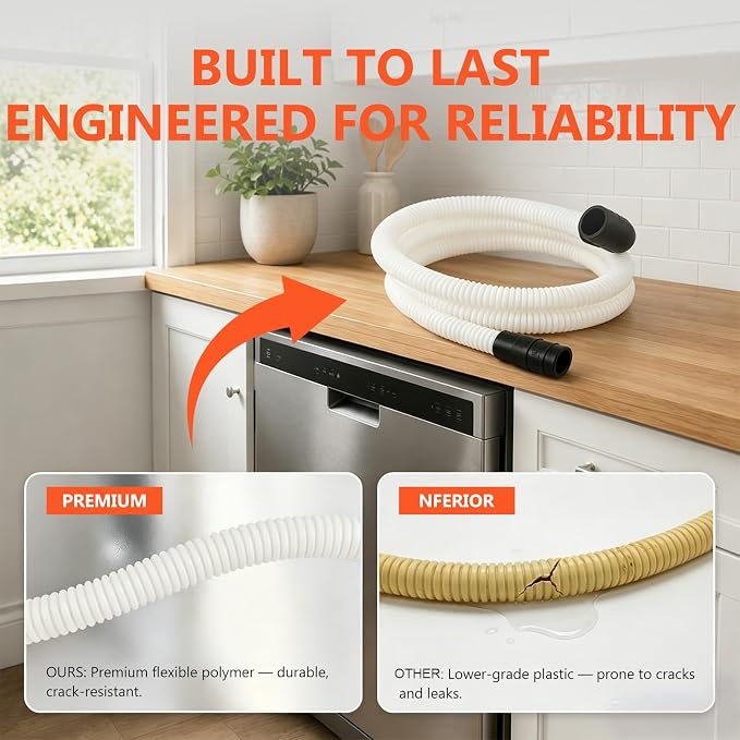 WPW10545278 Dishwasher Drain Hose 65 Inch, Compatible - Image 2