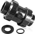 PVC True Union Check Valve, 1-1/2’’ Slip Swing Full Port Utility Check Valve by Boltigen