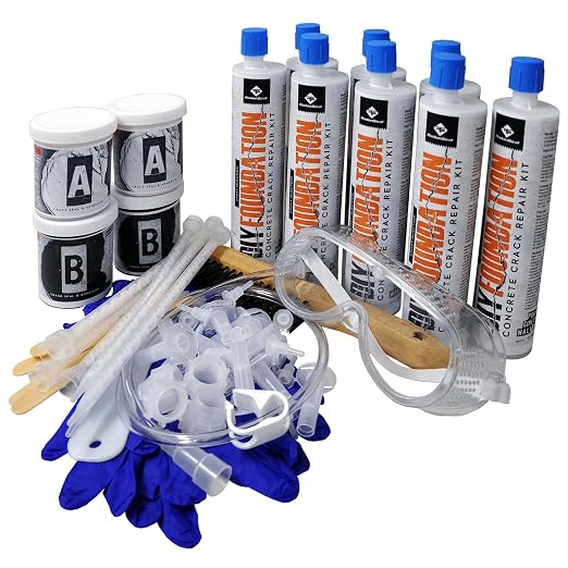 Epoxy Concrete Crack Repair Kit – Low-Viscosity Epoxy Injection by RadonSeal