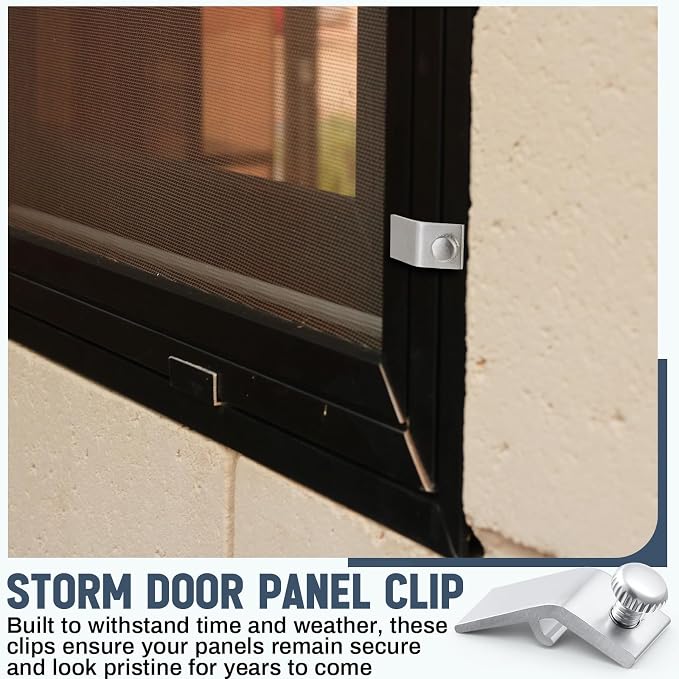 Blulu 24 Pcs Storm Door Panel Clip - Image 6