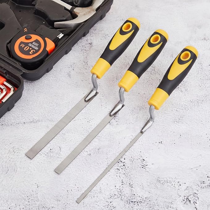3 Pcs Pointer Trowel, 6-3/4" by 1/4", Rubber Handle | Professional Mortar - Image 6