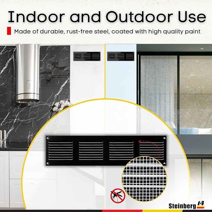 Steinberg14 Black Vent Cover 14x2 - Image 6