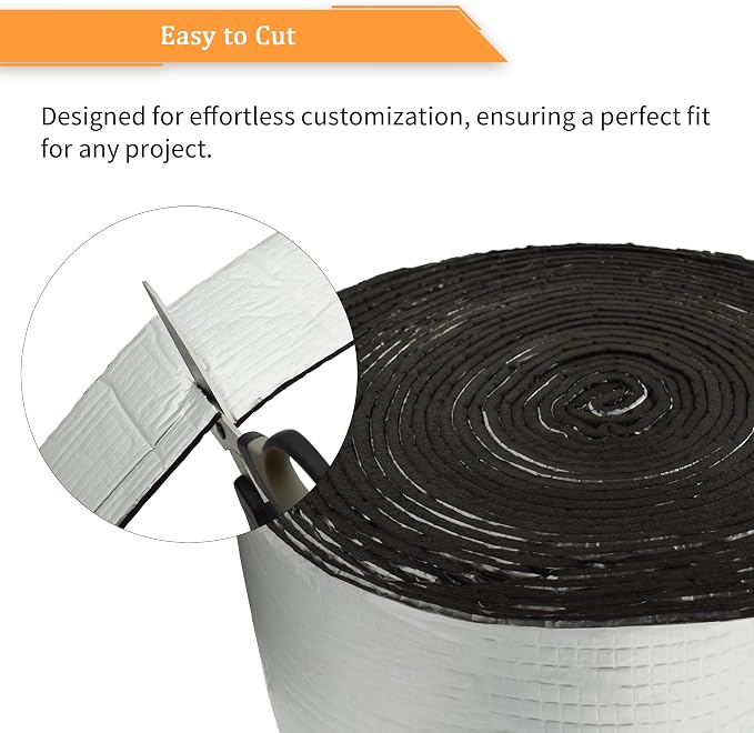 DOBTIM Foam Foil Pipe Insulation Wrap 2 in x 32 ft, Reflective Foil Insulation - Image 4