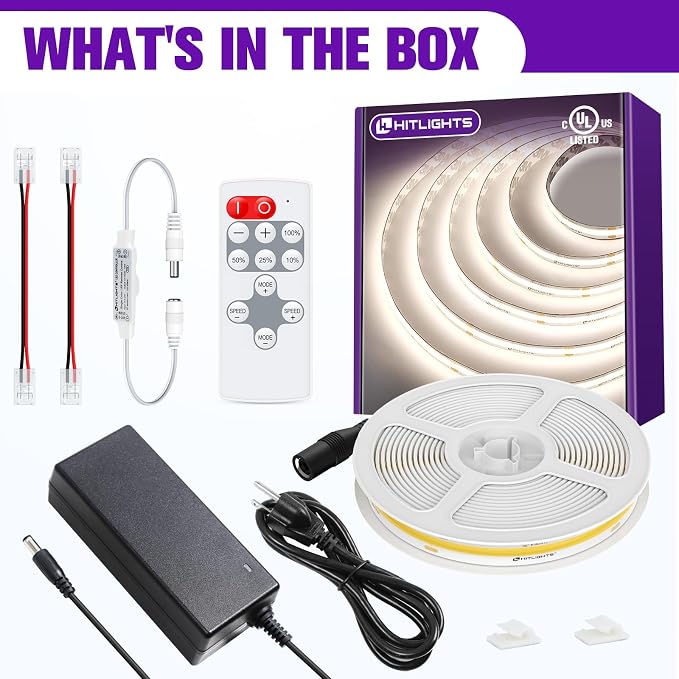 HitLights COB LED Strip Lights Kit White 4000K - Image 7