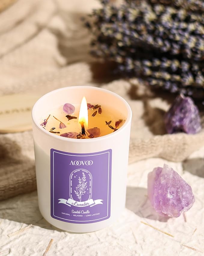 AOOVOO Lavender Candles Set for Women - Image 5