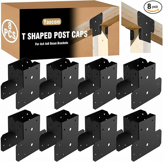 Yaocom 8 Sets T Shaped Post Bracket by Yaocom