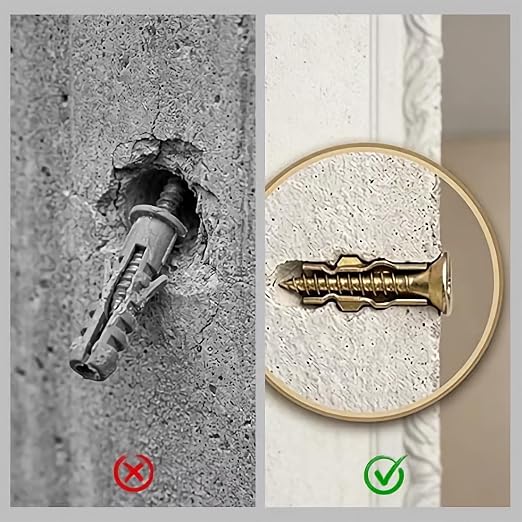 Short Expansion Screws Set for Cabinet Hinge Repair Stripped Thread Restoration - Image 3