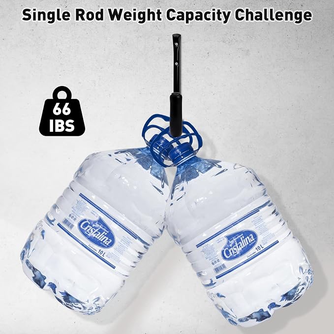 10" Garage Organization Wall Hooks, 66 LB Heavy Duty Water Hose Holder - Image 6