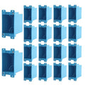 18 Pack Single Gang Electrical Outlet Box, Old Work Box, 14 Cubic Inch Plastic by Unknown
