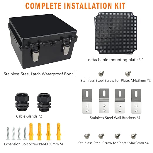 Electrical Junction Box, IP67 Waterproof Outdoor Box ABS Plastic Enclosure - Image 7
