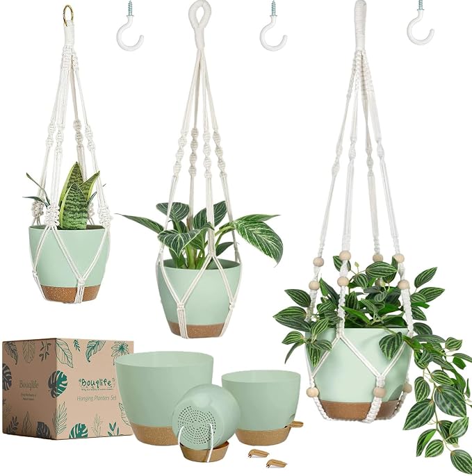 Bouqlife Self Watering Hanging Planters by Bouqlife