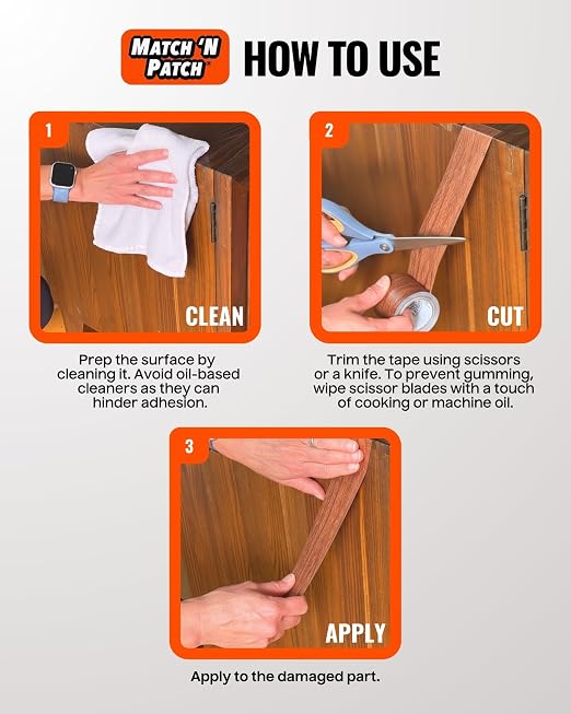 MATCH 'N PATCH Project+ Wood Grain Repair Tape - Image 5