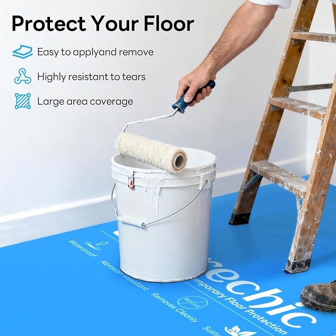 200 GSM Heavy-Duty Temporary Floor Protection, Plastic Floor Protector - Image 3