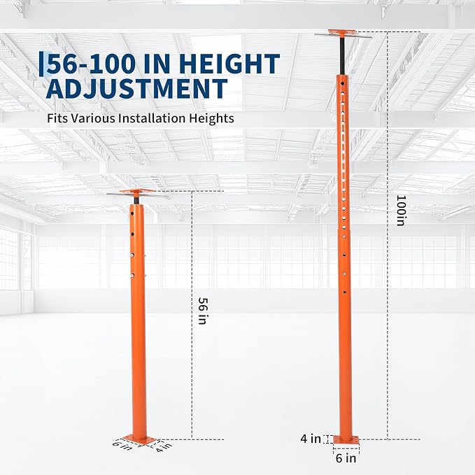 2 Pack Jack Post, House Floor Jack 56"-100", 18000 LBS Basement Jacks | Heavy - Image 7