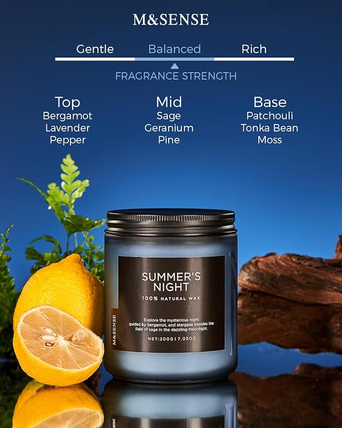 M&SENSE Summer's Night Scented Candles - Image 2