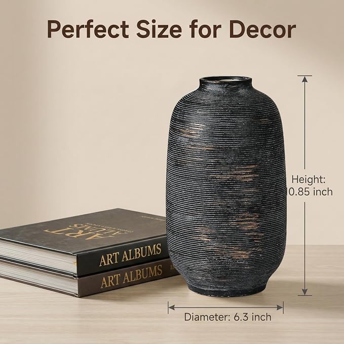 Large Ceramic Vase, Farmhouse Flower Vase - Image 6
