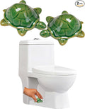WANSHUNLMI Green Sea Turtle Toilet Floor Bolt Caps, Ceramic Sea Turtle Toilet by WANSHUNLMI