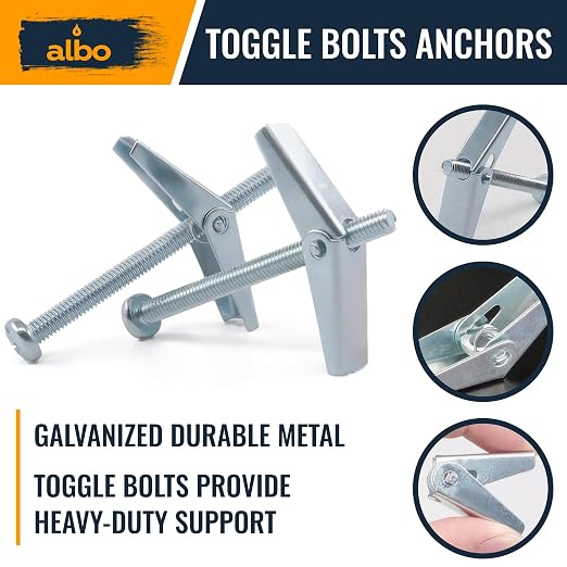 ALBO 45-Piece Heavy Duty Hollow Wall Anchors Kit - Image 4
