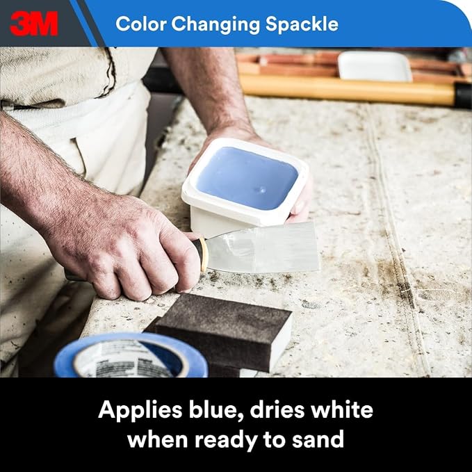 3M High Strength Spackling Compound 12 oz. and Putty Knife, Color Changing - Image 3