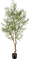 FEELEAD 7ft Faux Olive Tree by Home