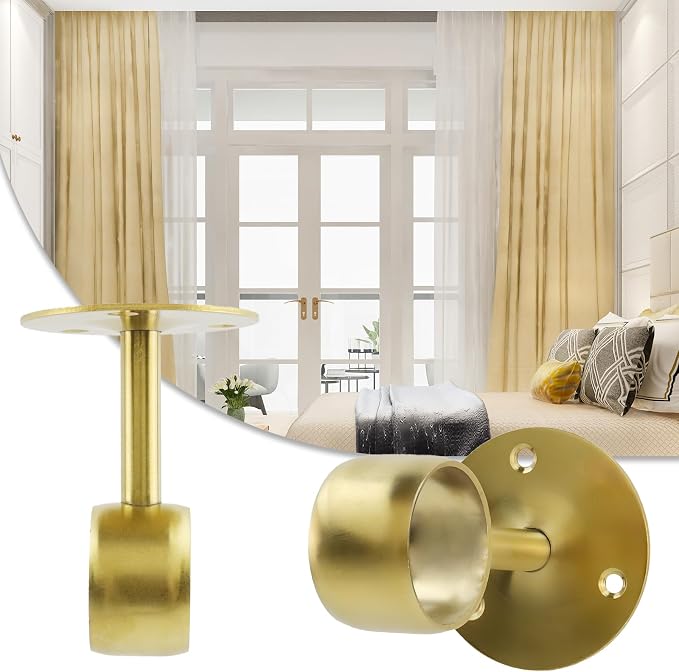 Antrader 4-Pack Stainless Steel 1.5" Diameter Wardrobe Closet Rod Rail Support - Image 6