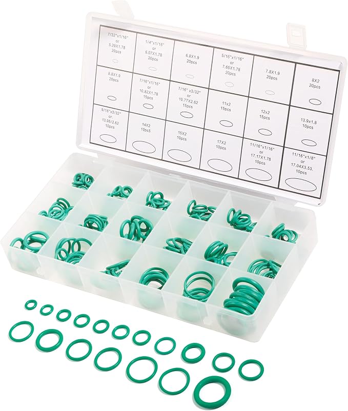 270 Pieces Seal Gasket Washer, O Ring Assortment Set Kit, Car Air Conditioning - Image 2