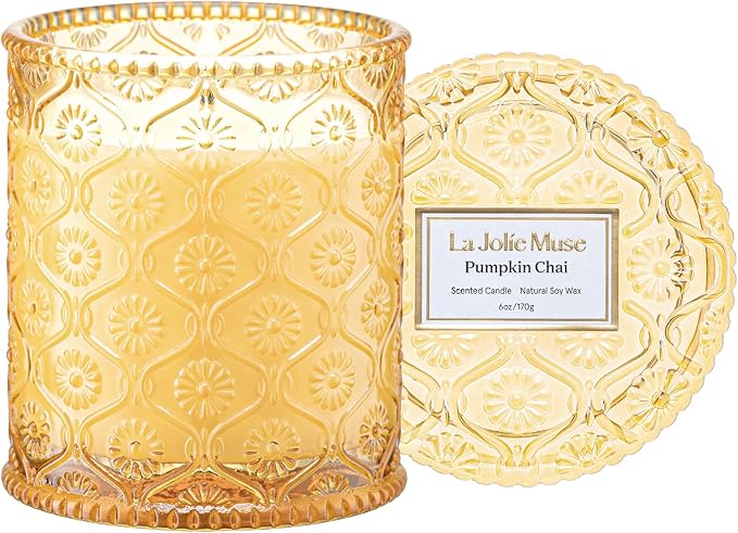 LA JOLIE MUSE Pumpkin Chai Scented Candles by LaJol%C3%ADeMuse