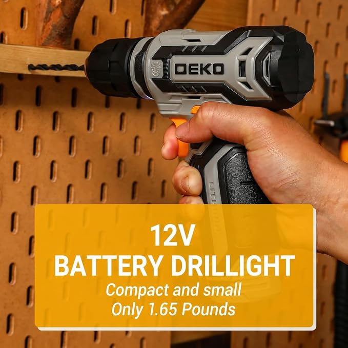 Power Drill Tool Set Kit: DEKOPRO Cordless Drill Tool Box - Image 5