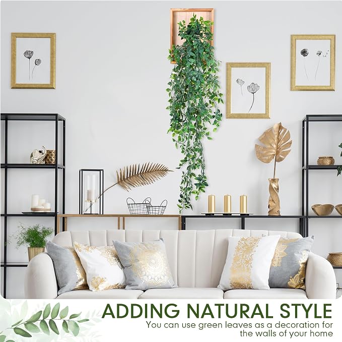Briwooody 2 Pack Artificial Hanging Plants - Image 5