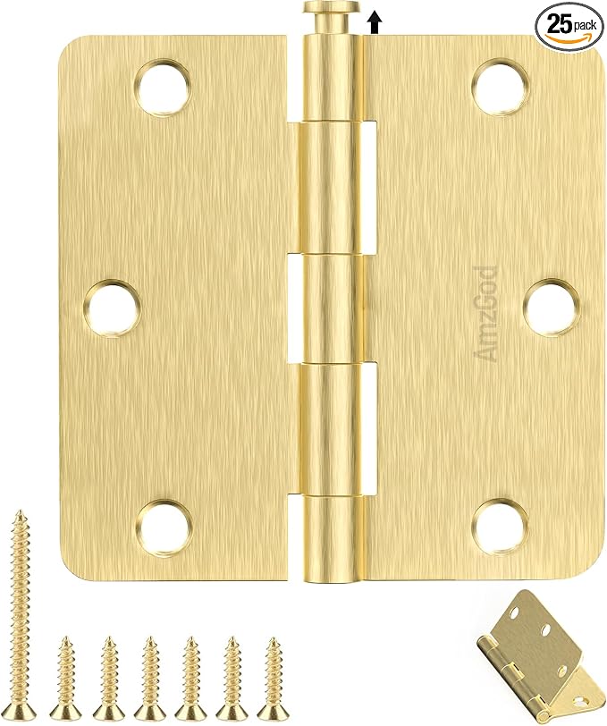 Door Hinges Satin Brass by AmzGod