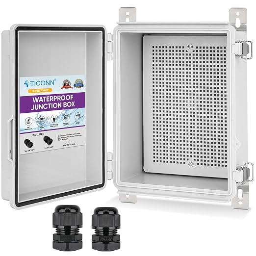 TICONN Outdoor Electrical Box Waterproof, ABS IP67 Junction Box Enclosure | by TICONN