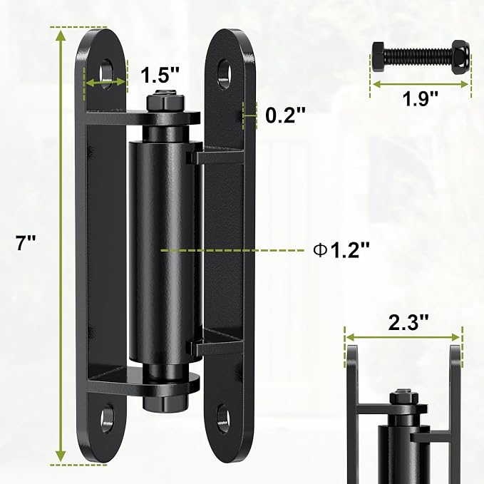 Heavy Duty Gate Hinger 7” Silent Bearing Gate Hinges | Gate Hinger - Image 2