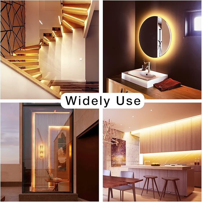 DAYBETTER Warm White LED Strip Light, 16.4 ft Dimmable Bright Rope Light - Image 5