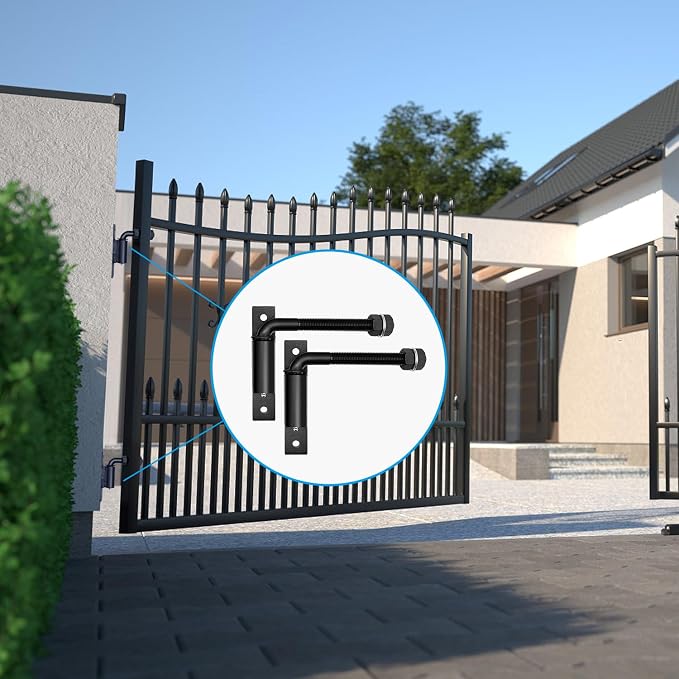 Heavy Duty 3/4" J-Bolt Gate Hinge, 7 Inch Adjustable Hinge, Supports Up to 1100 - Image 7