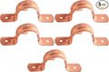 HoldRite 3/4 Inch Copper 2-Hole Strap, 5 Pack, Pipe Support by HoldRite