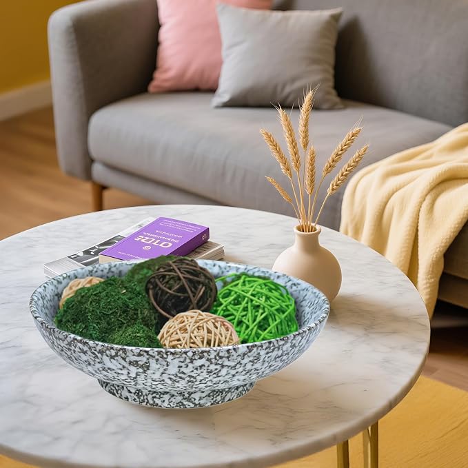 10" Decorative Bowl, Ceramic Fruit Bowl - Image 6