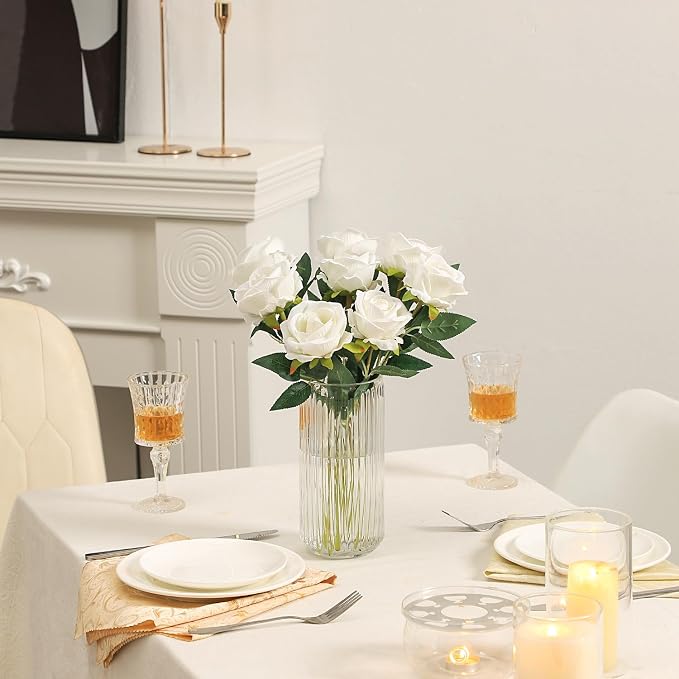 Ribbed Glass Vase, Flower Vases - Image 5