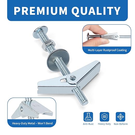 100Pcs 3 Sizes Hollow Wall Anchors - Image 3