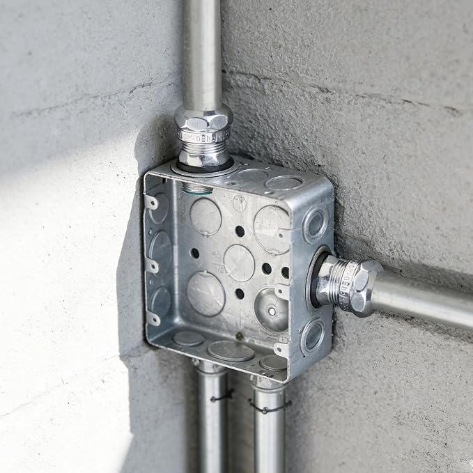 10 Pcs 3/4 Inch EMT Raintight Compression Connectors, Zinc Plated Steel - Image 7