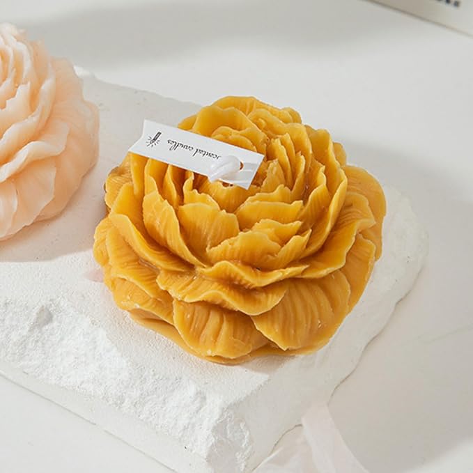 Peony Flower Shape Candle, Soy Wax Scented Decor - Image 5