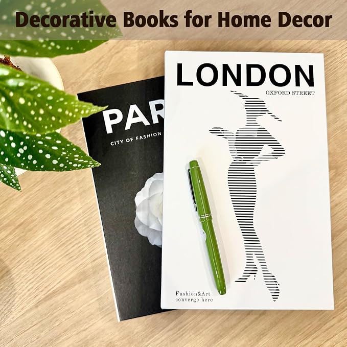 Decorative Books Set of 3, Faux Coffee Table Books - Image 6