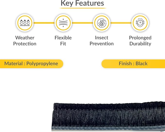 Brixwell Vanguard Astragal Pile Weatherstrip 0.625" Pile Height, and Moisture - Image 3