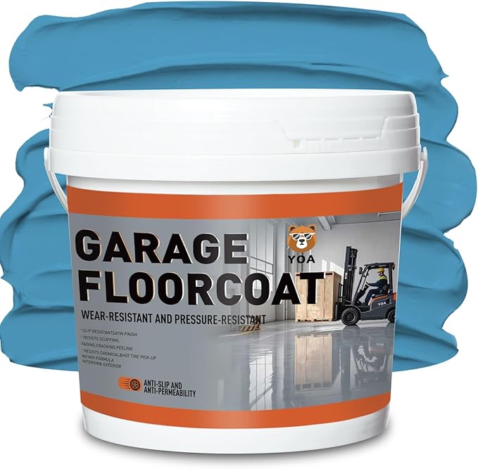 YOA Professional Concrete Garage Floor Paint, Acrylic Resin Coating, Suitable by YOA