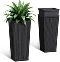 24 Inch Tall Plastic Planters by Acurax