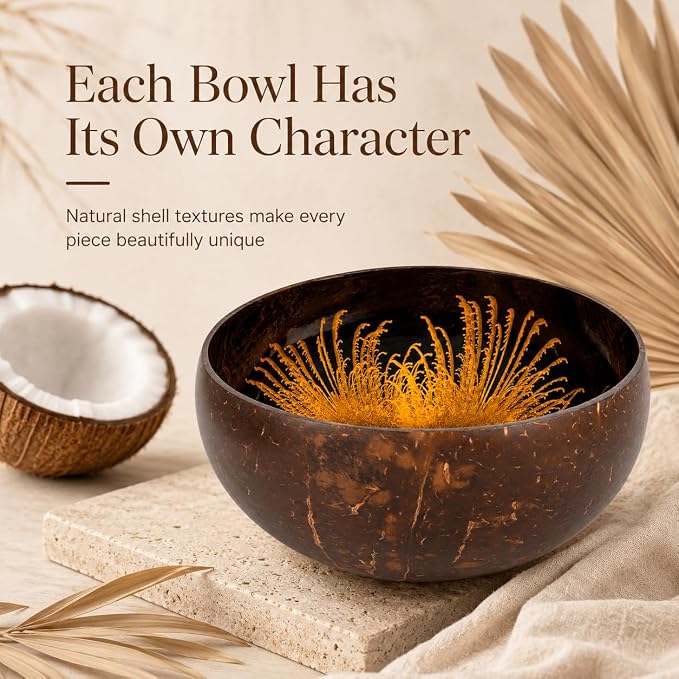 Natural Coconut Bowl Key Decorative - Image 6