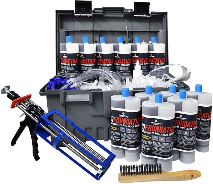 PRO Foundation Crack Repair Kit – Polyurethane Crack Injection Foam by RadonSeal