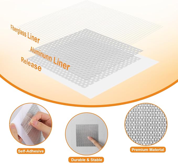 Romeda Drywall Patch Kit 11 Pack, 4/6/8 Inch Wall Patch - Image 5