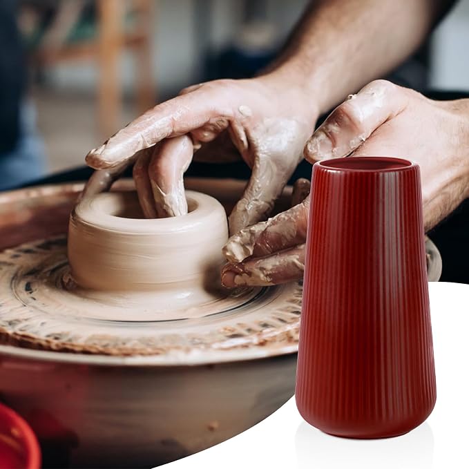 Ceramic Vase, GUKJOB Small Cute Flower Vase - Image 7