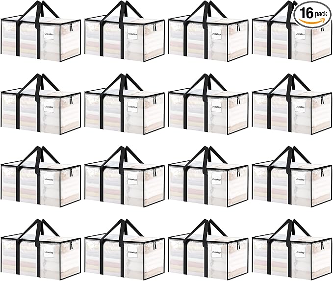 16 Pack Extra Large Clothes Storage Bins by ukeetap